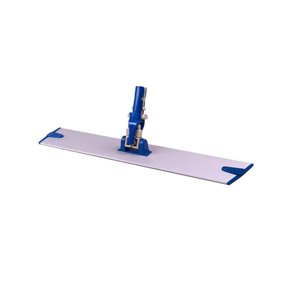 Denne aluminium fremfører med burrebånd og låsefunktion bruges med våd eller tørmoppe til gulvvask eller tørmopning. Måler 40 cm.