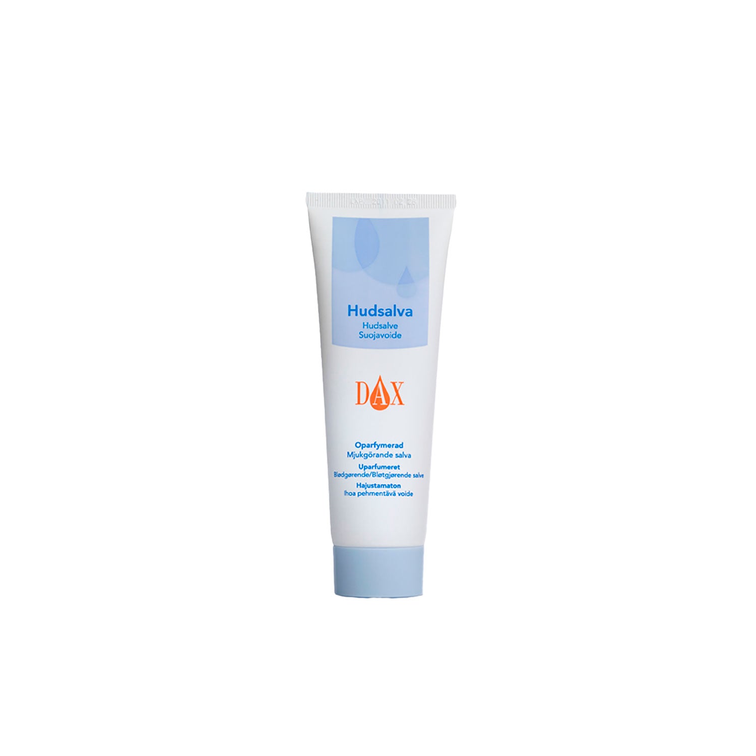 Dax hudsalve uden parfume i hvid/blå tube, 125 ml