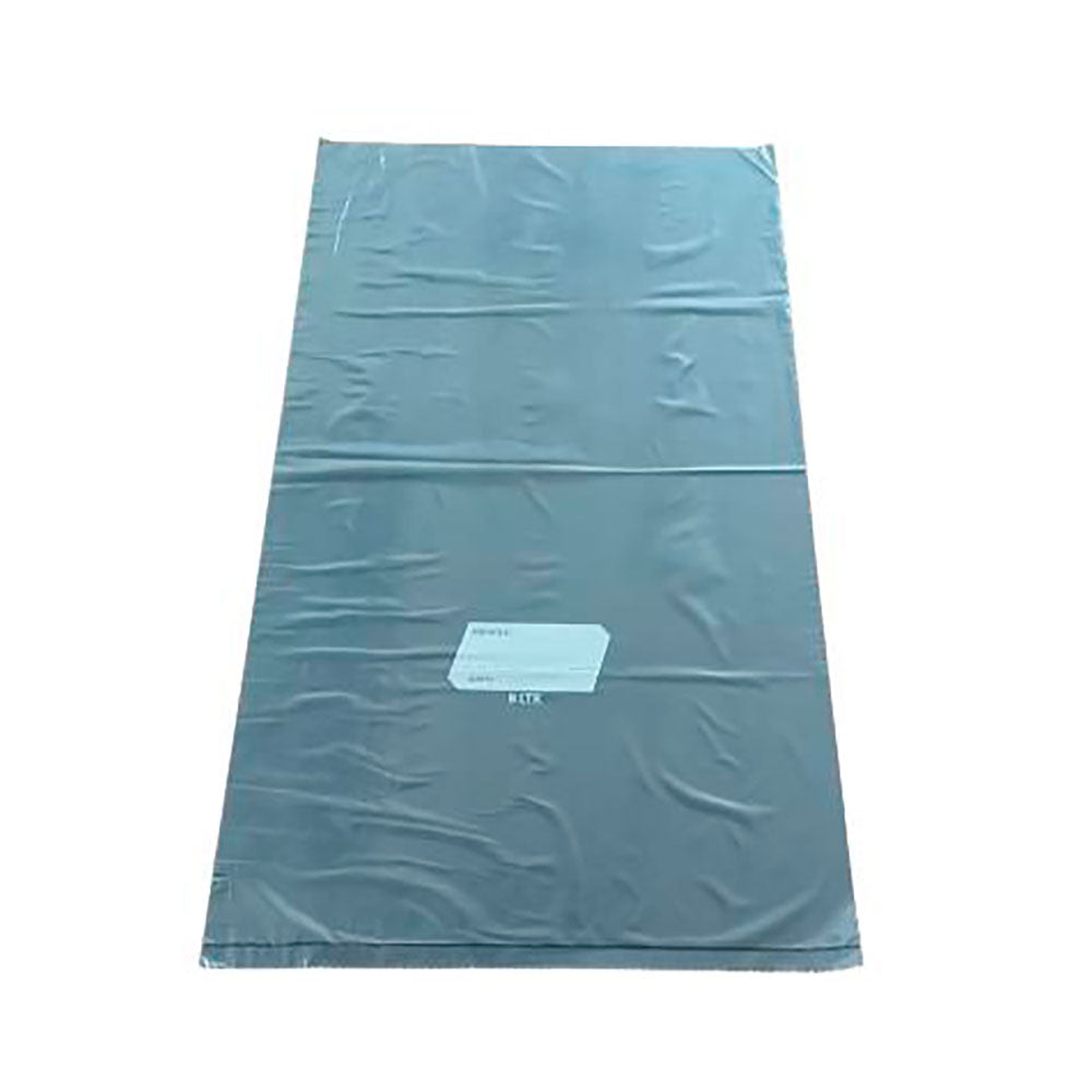 Klar LDPE frysepose med skrivefelt, keepfresh-mærkat, lys blå pose