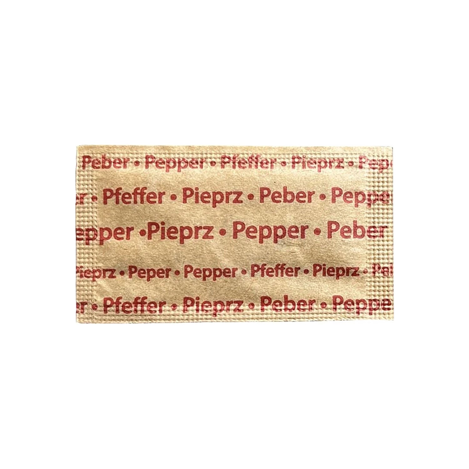 Peber portionsbrev 0,15 g, tekstmærke på krydderipose