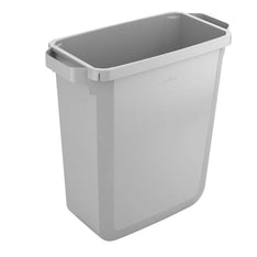 DURABIN ECO affaldsspand 60 L i grå med frontgreb og låg.