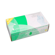 Vinyl handske u/pudder, 100 stk.