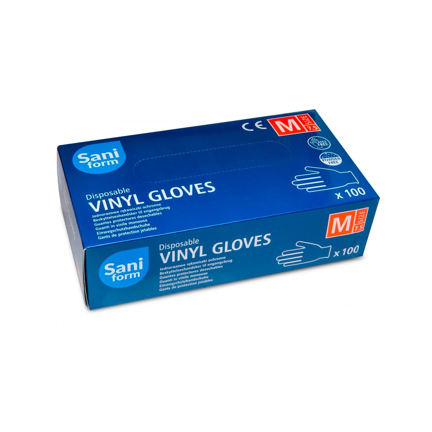 Vinyl handske u/pudder, 100 stk.