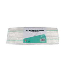 Engangsmikrofibermoppe med grøn stribe, hvid moppe (25 stk)