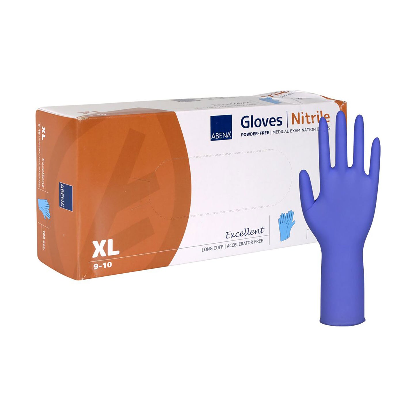 Acceleratorfri nitrilhandske u/pudder, 200 stk.