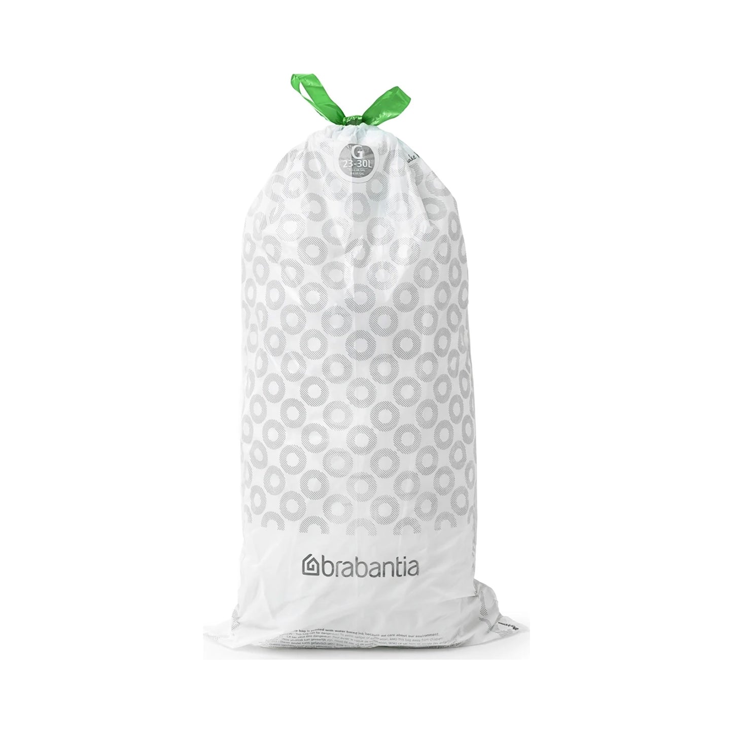 Brabantia affaldsposer G, hvid, 23-30 liter, rulle med 20 poser – ekstra stærkt HDPE-plast til Brabantia affaldsspande.
