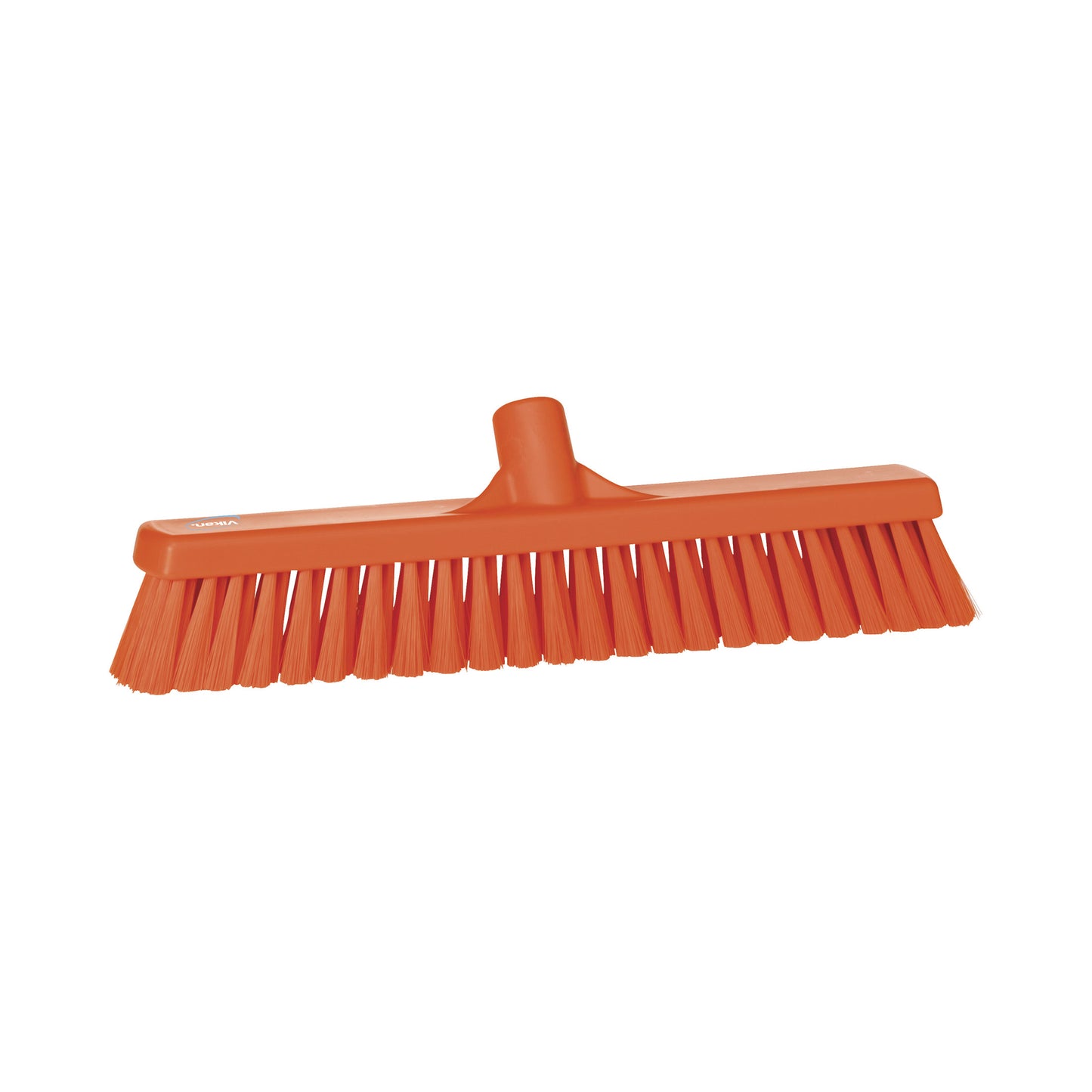 Effektiv fejekost fra Vikan, i orange, til hurtig fjernelse af mel, stivelse og pulver i tørre områder. Passer til alle Vikan-skafter.