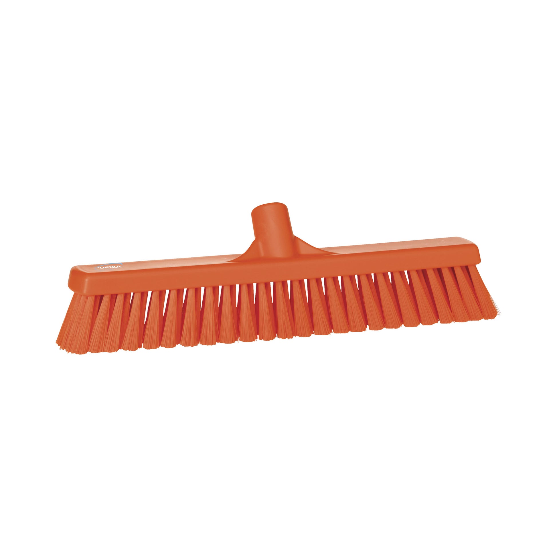 Effektiv fejekost fra Vikan, i orange, til hurtig fjernelse af mel, stivelse og pulver i tørre områder. Passer til alle Vikan-skafter.