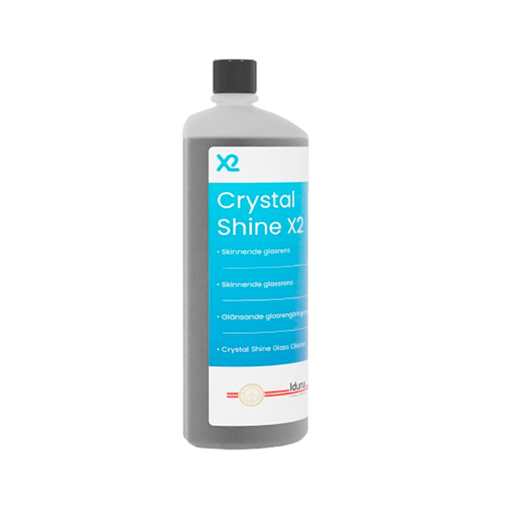Crystal Shine X2 glasrensflaske, 325 ml, med sort låg