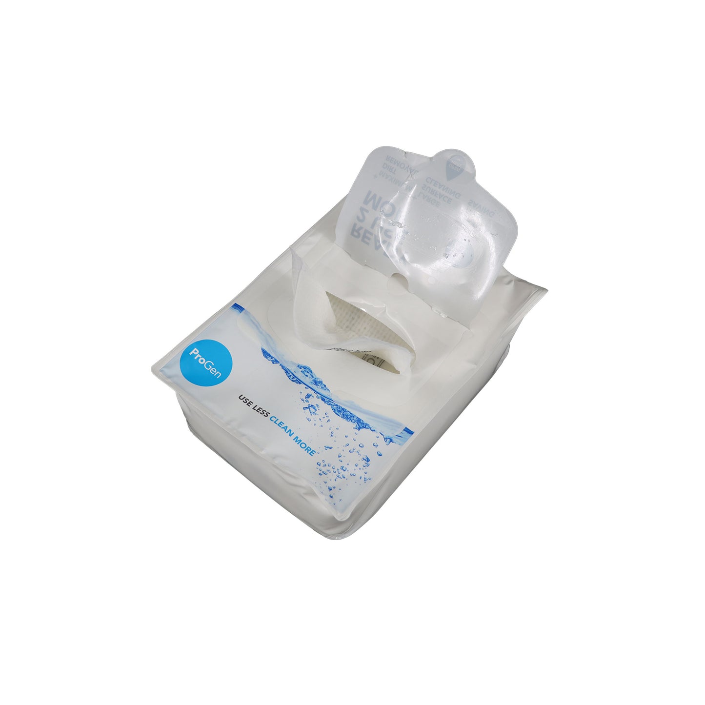 Wet2Go Ready Mop ProGen – forvådet engangsmoppe med 3-lags mikrofiberdesign til hurtig og hygiejnisk rengøring af vandbestandige gulve.