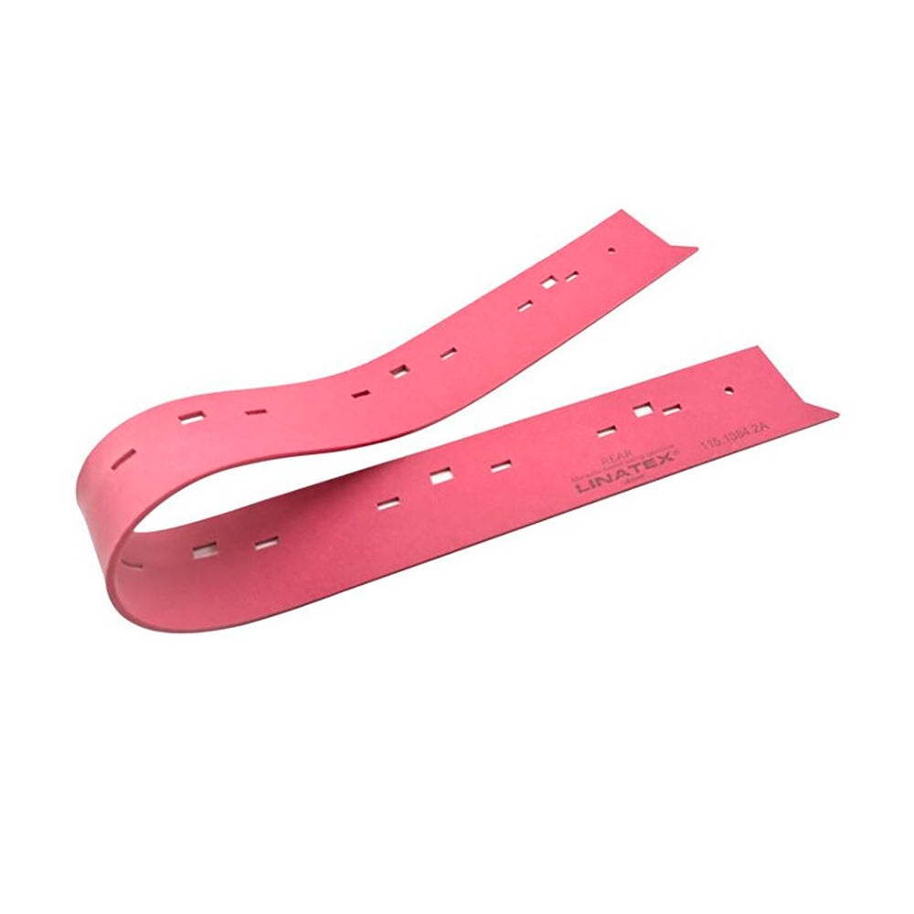 Linatex sugegummi til i-Mop 40, pink gummiliste med udskæringer og logo