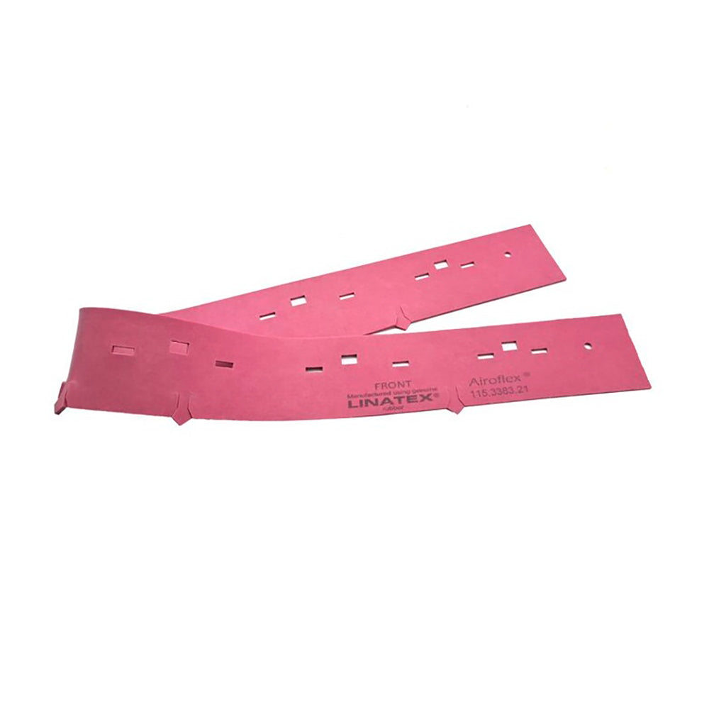 Front-sugegummi til gulvmop 40 i pink gummi med perforering og monteringshuller