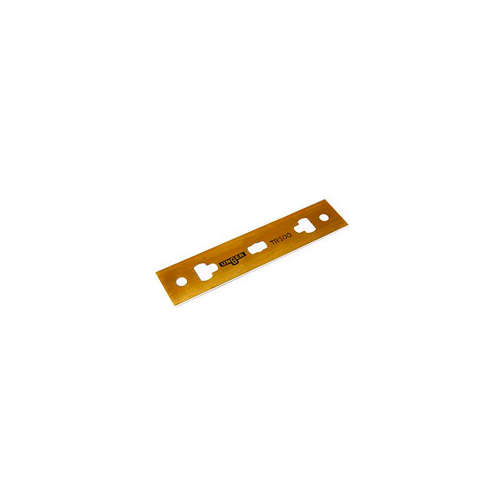 Unger ErgoTec glasskraberblad 10 cm, orange metal med huller, 25 stk.