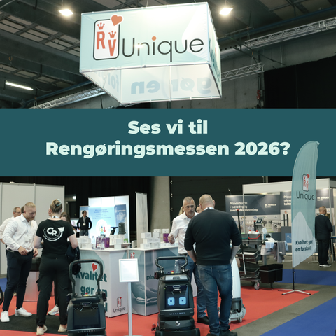Mød os, på stand 3150, til Rengøringsmessen Rent i Danmark