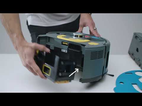 Video af hvordan du vedligeholder din co-botic 1900 robotstøvsuger