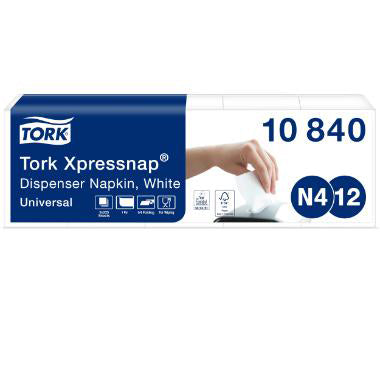 Tork Xpressnap serviet hvid N4 1-lag 8 pk