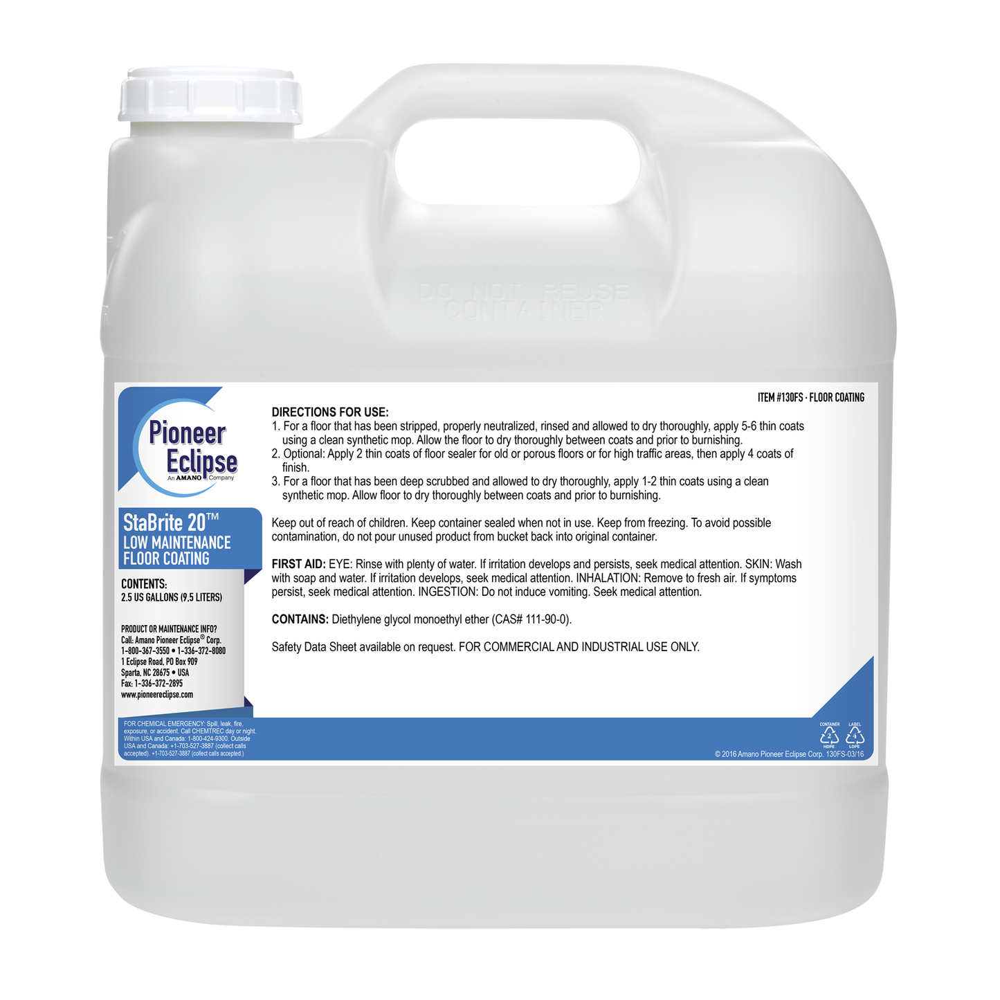 Sta-Brite 20 Floor Coating  2x5 ltr