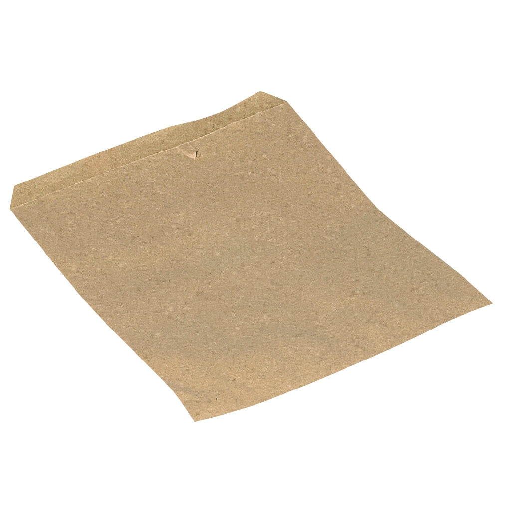 Brødpose 28x21cm brun papir u/rude, 1000 stk