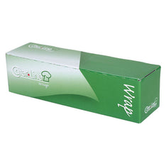 Grøn Cater-Line cutbox af karton med CleerLine Wrap-logo på siden