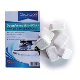 Cleanosan rensetablet til opvaskemaskine, 1x6 stk