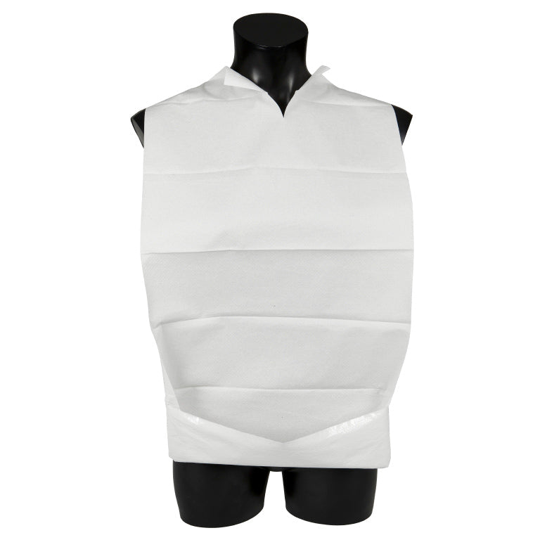 Spisestykke engangs 2-lags hvid str. 70x37cm,100 stk