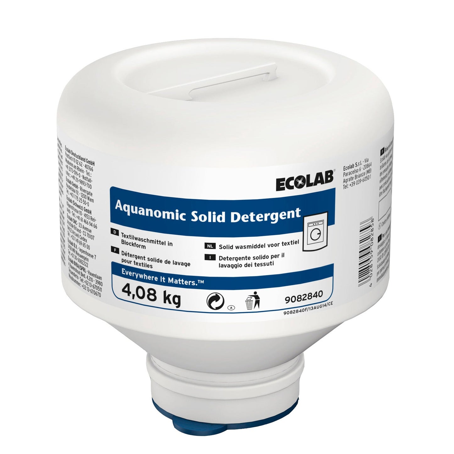 ECOLAB Aquanomic Solid Detergent, 4x4,08 kg
