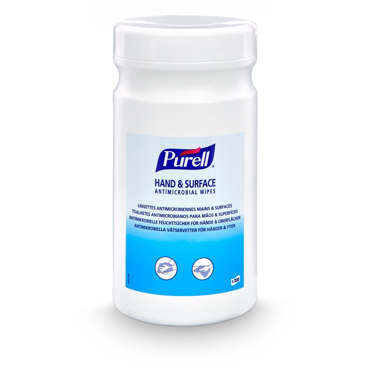 PURELL® Hand & Surface Antimicrobial Wipes, 200 stk